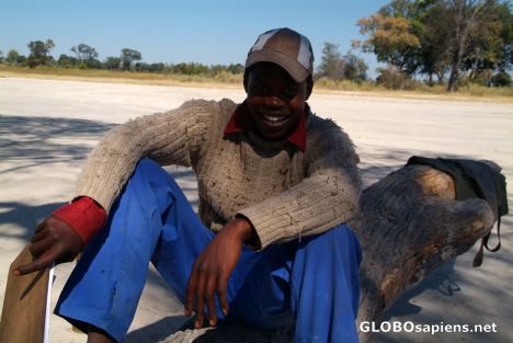 Postcard Okavango Delta - at the airfield