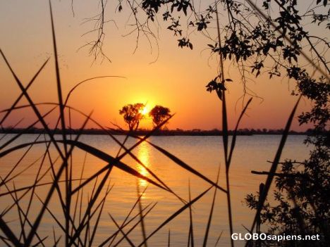 Postcard Chobe river sunset