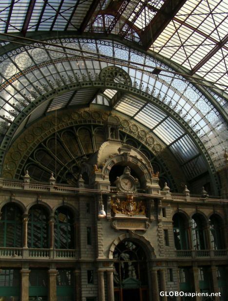 Postcard Antwerp Central station