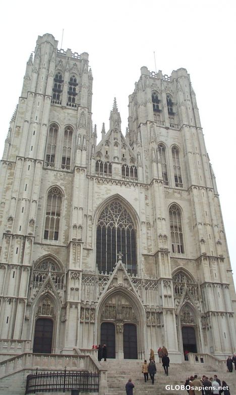 Postcard Cathedral in Brussels