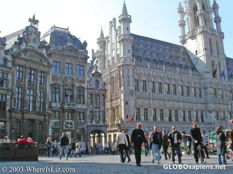 Postcard Grand Place, Brussels, Belgium