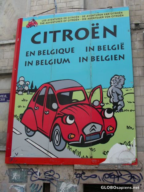 Postcard Belguim Capital of comic strip!
