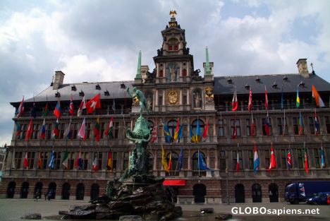 Postcard Antwerp (BE) - Town Hall