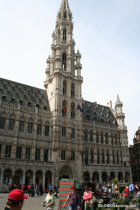 Postcard Brussels Town Hall