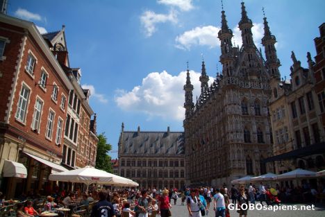 Postcard Leuven (BE) - the Grote Markt - take 1