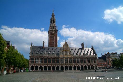 Postcard Leuven (BE) - the University Library