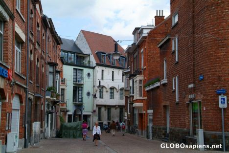 Postcard Leuven (BE) - a side street