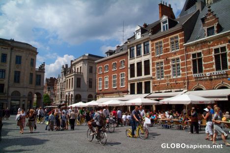 Postcard Leuven (BE) - the Grote Markt - take 3
