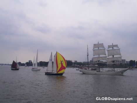 Postcard Tall Ships Antwerp 2004