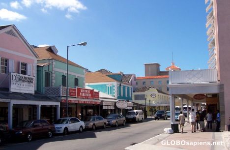 Postcard Downtown Nassau, Bay St