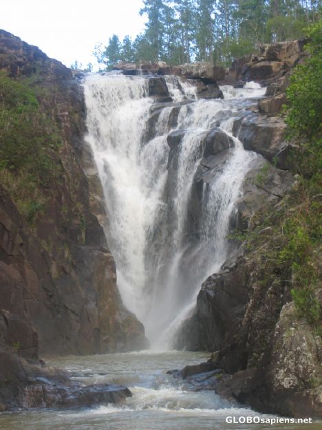 Postcard Big Rock Falls, Cayo, Belize