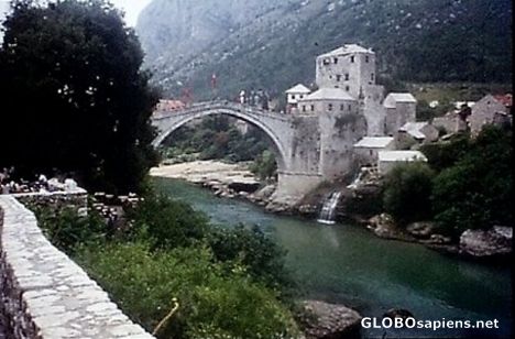 Postcard The old bridge, Mostar