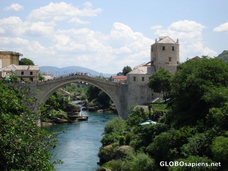 Postcard The famous part of Mostar