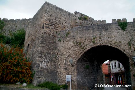 Postcard Jajce (BA) - an old gate