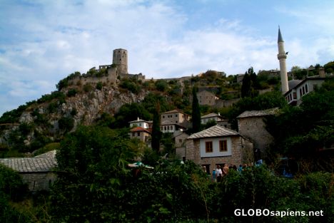 Postcard Počitelj (BA) - general view of the village