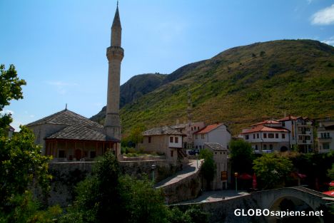 Postcard Mostar (BA) - the old new mosque
