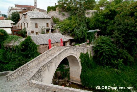 Postcard Mostar (BA) - The Crooked Bridge