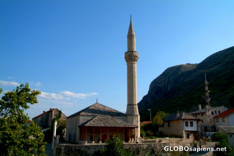Postcard Mostar (BA) - the old new mosque, again