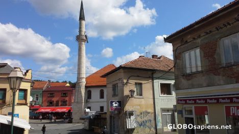 Postcard Mosque in Tuzla