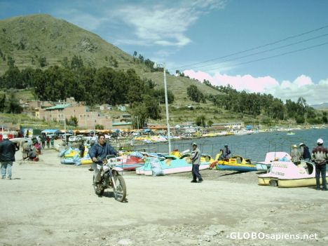 Postcard Along the shores of Lake Titicaca