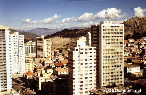 Postcard La Paz skyline