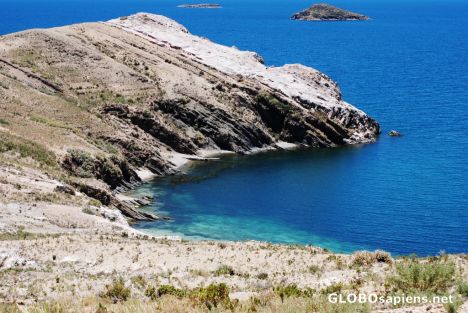 Postcard lake titicaca