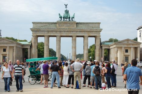 Postcard Brandenburg Gate