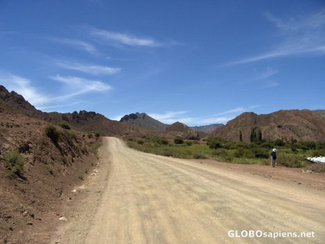 Postcard Bolivian Highway
