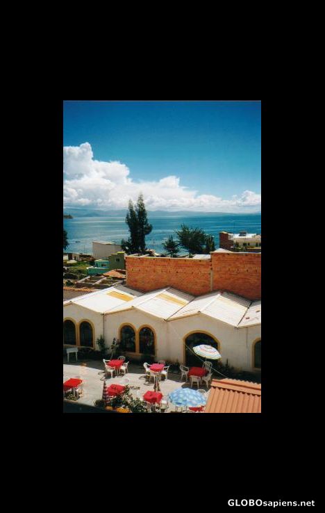 Postcard View over Lake Titicaca