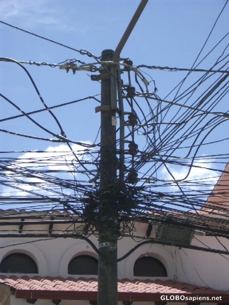 Postcard Electricity Distribution in La Paz