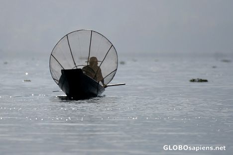 Postcard Fisherman on Inle lake