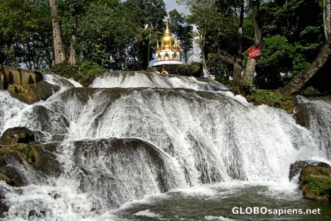 Postcard Pwe-Kyauk Waterfall, Maymyo