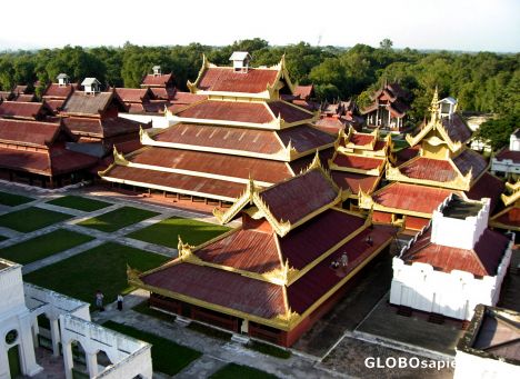 Postcard Replica of the Mandalay Palace Grounds