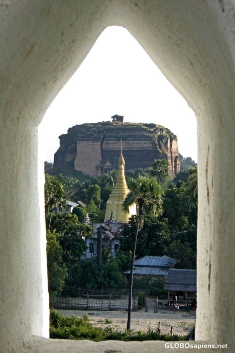 Mingun Unfinished Pagoda As Viewed From Hsinbyume