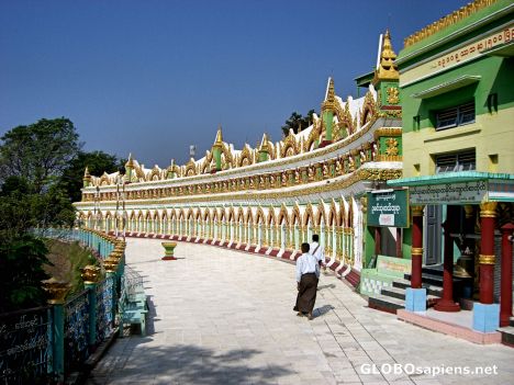 Postcard Outside of U Min Thone Sae Pagoda