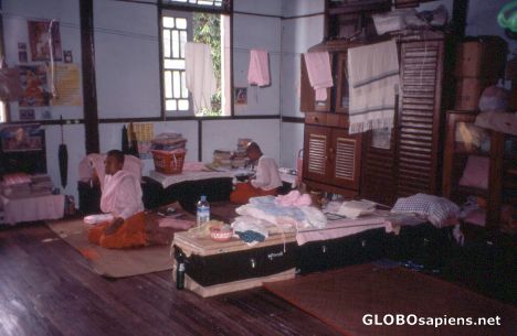 Postcard Nunery, Sleeping and Livingroom for the Young Nuns
