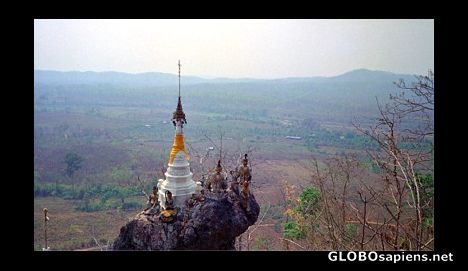 Postcard Doi Din Kiew overlooks the Burma-Thailand border