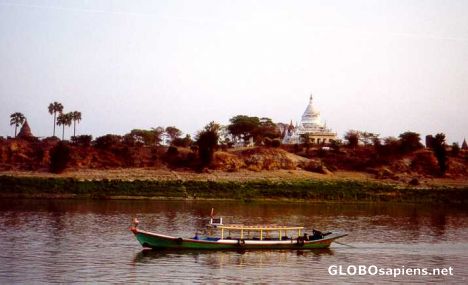 Postcard Afternoon cruise on the Irrawaddi River (Pagan)