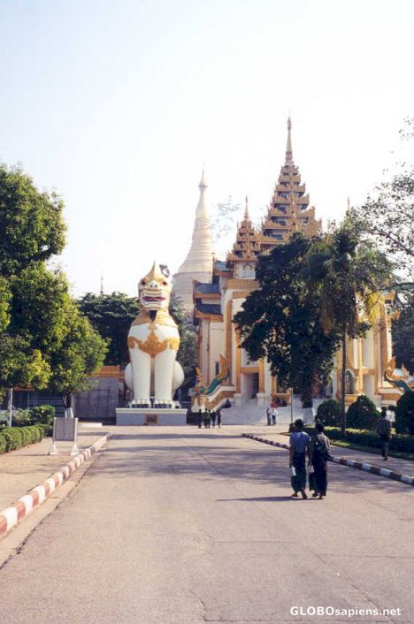 Postcard Temple near the Shwedagon