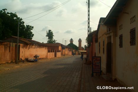 Postcard Ouidah - Main street