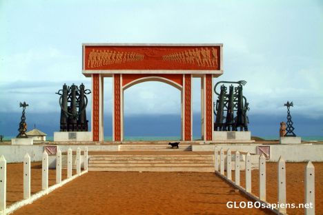 Postcard Ouidah - the gate of no return