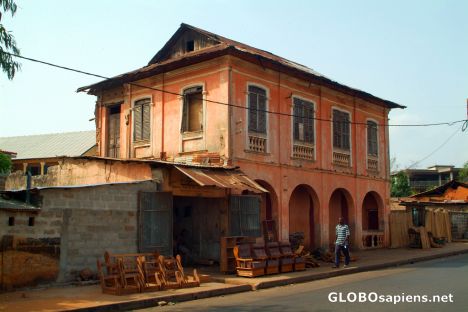 Postcard Porto-Novo - furniture shop