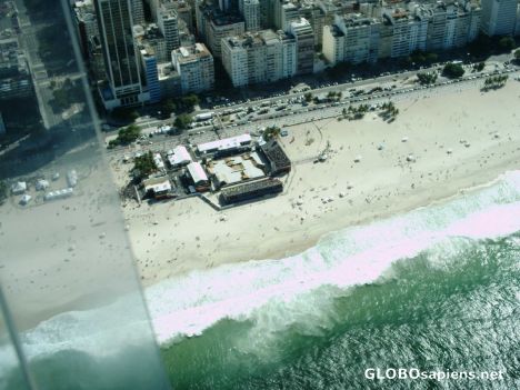 Postcard Aerial views of Copacabana Bear