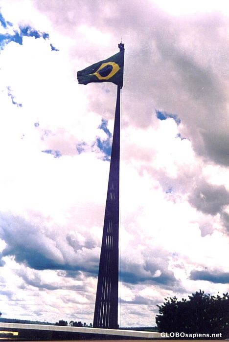 Postcard Biggest Flagpole on Earth