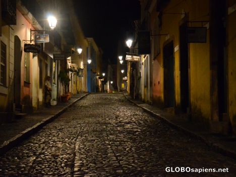 Postcard Salvador (BR) - Old town at night