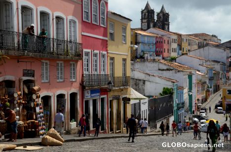 Postcard Salvador de Bahia (BR) - Pelourinho's famous sq
