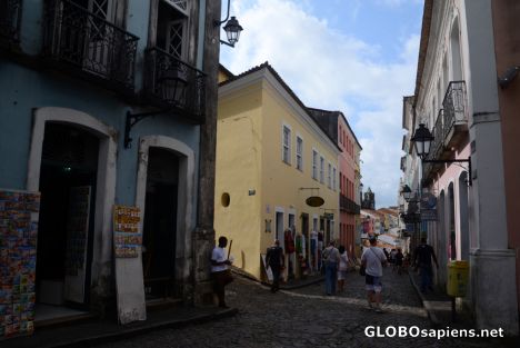 Postcard Salvador de Bahia (BR) - in the old town