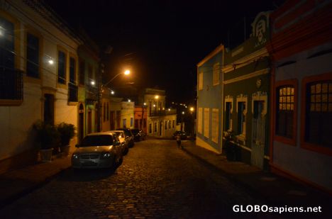 Postcard Olinda, PE (BR) - old town at night 2