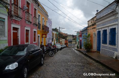 Postcard Olinda, PE (BR) - a narrow alley