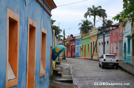 Postcard Olinda, PE (BR) - a colourful street